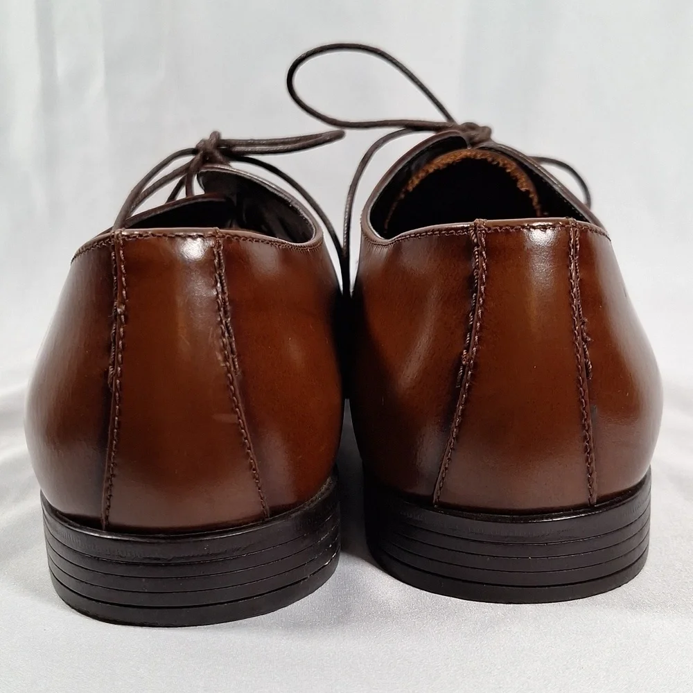 💚 Mens RAIL brown leather Oxford shoe in size  43